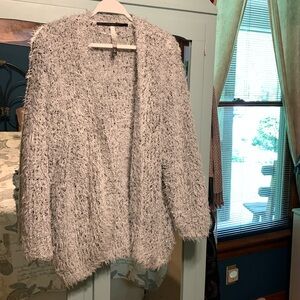 Kensie Comfy Cozy Open Front Eyelash Cardigan Sweater
